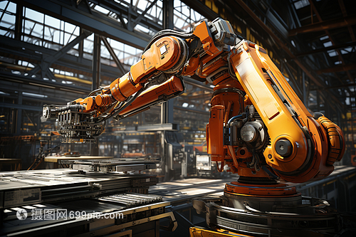 工廠的機械臂